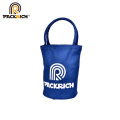 wholesale blank blue canvas round tote bag